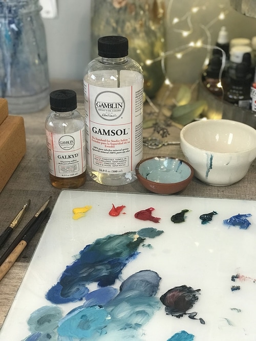 How to Oil Out a Painting Using Gamsol and Galkyd 